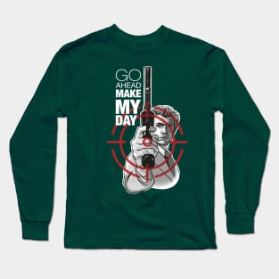 Dirty Harry print for Darker Tones Long Sleeve T-Shirt